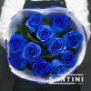 букет из 11 голубых роз