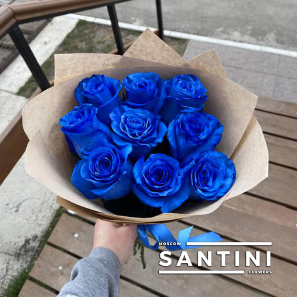 синие розы доставка