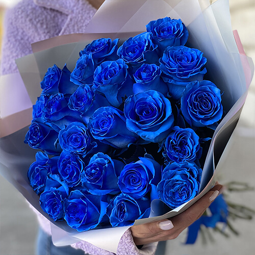 купить синие розы
